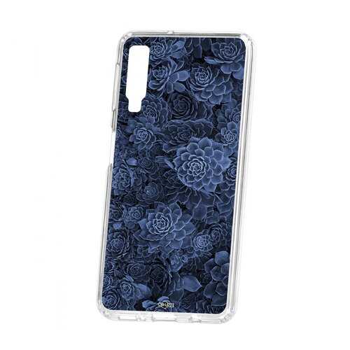 Чехол Kruche для Samsung Galaxy A7 (2018) A750 Print Каменная роза
