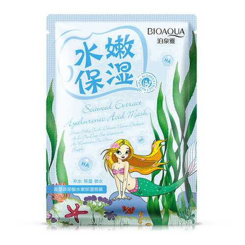 Маска для лица Bioaqua Natural Extract Омолаживающая с морскими водорослями 30 г