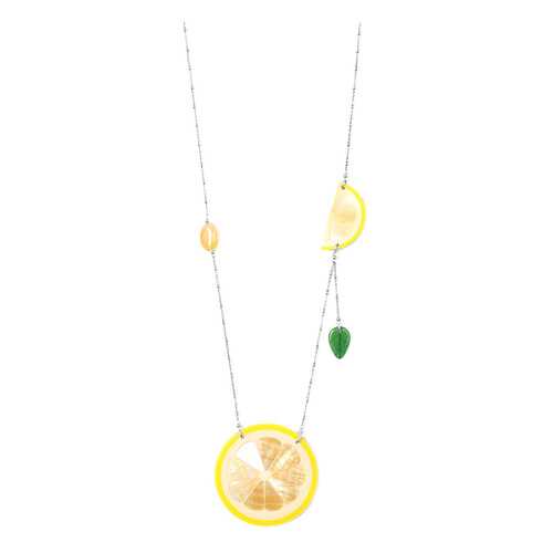 Колье женское Nature Bijoux NB20.1-15-41131 желтое/зеленое/серебристое