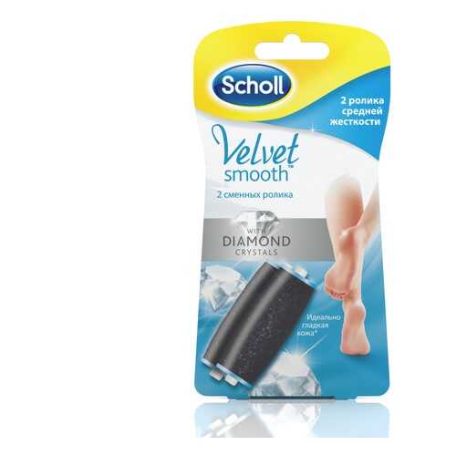 Сменная насадка для роликовой пилки Scholl Velvet Smoot средней жесткости 2 шт