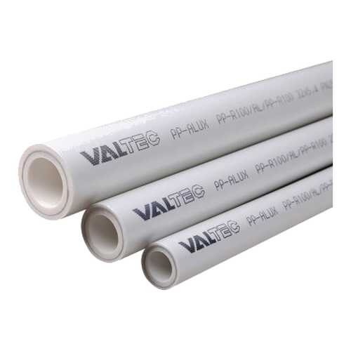 Труба VALTEC PP-ALUX VTp.700.AL25.25 Белый 25x4,2 PN25 50 м