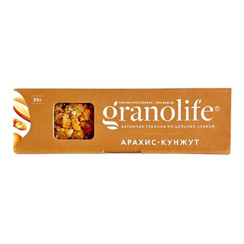 Батончик-гранола Granolife арахис-кунжут