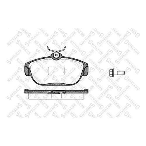 Комплект тормозных дисковых колодок Stellox 379 000-SX
