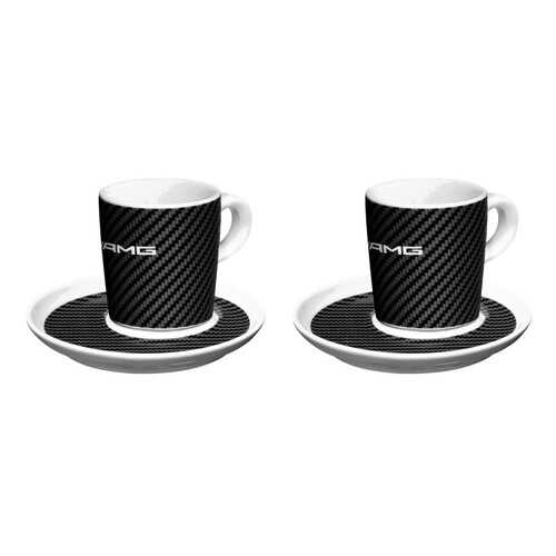 Набор из двух чашек для эспрессо Mercedes-Benz, White/Black, B66953359