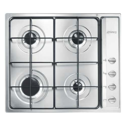 Встраиваемая газовая панель Smeg S64S Silver