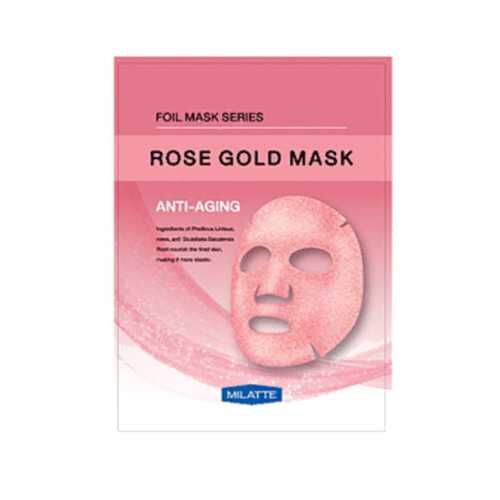 Маска тканевая антивозрастная MILATTE ROSE GOLD MASK_ANTI-AGING 23гр