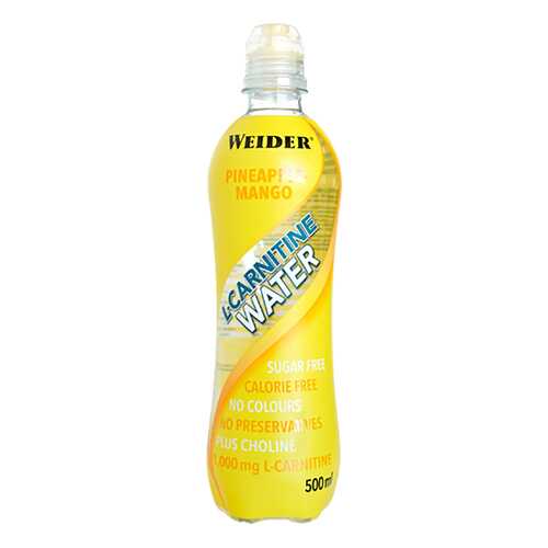 Weider L-Carnitine Water, 500 мл, вкус: ананас-манго