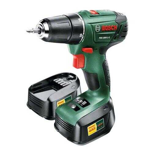 Аккумуляторная дрель-шуруповерт Bosch PSR 1800 LI-2 06039A3120