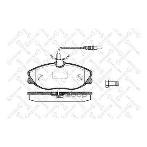 Комплект тормозных колодок Stellox 615004BSX
