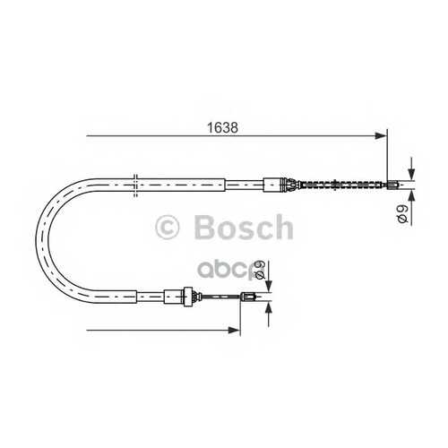 Трос cтояночного тормоза Bosch 1987477586