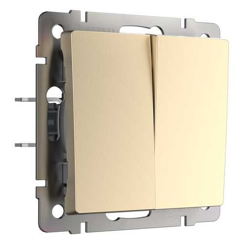 Выключатель Werkel WL11-SW-2G-2W шампань