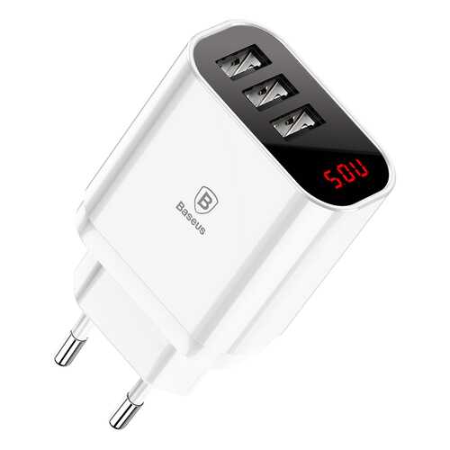 Сетевое зарядное устройство Baseus Mirror Lake 3 USB 3,4A EU White