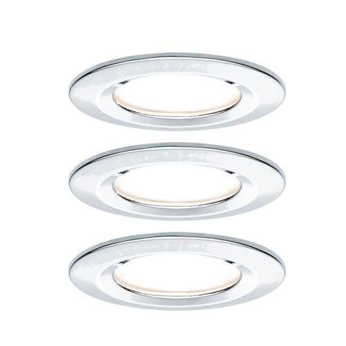 Светильник встраиваемый, комплект Nova Coin LED 3x6,5W Chr/Al 93463