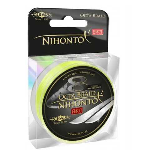 Леска плетеная Mikado Nihonto Octa 0,2 мм, 150 м, 18,1 кг fluo