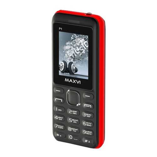 Мобильный телефон Maxvi P1 (2 SIM) Black/Red