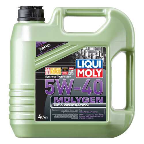 Моторное масло Liqui moly Molygen New Generation 5w-40 4л