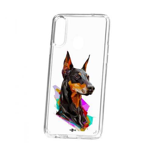 Чехол Samsung Galaxy A20S Kruche Print Доберман