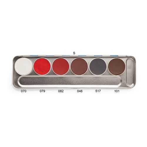Аквагрим в палитре 6 цв./Aquacolor Palette 6 Col. 20 мл., Цв: S/Kryolan/1107-S