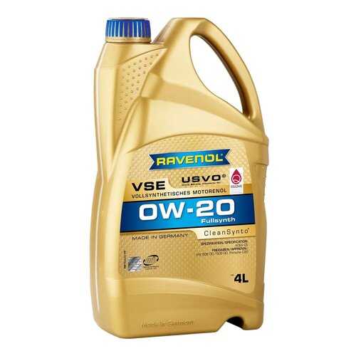 Моторное масло Ravenol VSE SAE 0W-20 4л