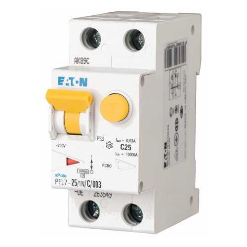 Автоматический выключатель дифференциального тока Eaton PFL7-25/1N/C/003-DE