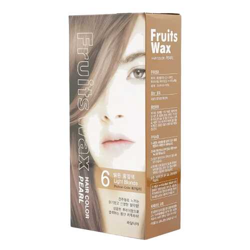 Краска для волос Welcos Fruits Wax Pearl Hair Color 06 Light Blonde 60 мл