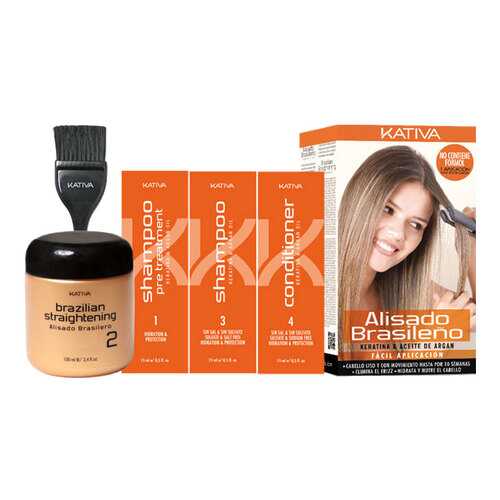 Набор средств для волос Kativa Keratina & Argan Oil Alisado Brasileno Sin Formol Kit