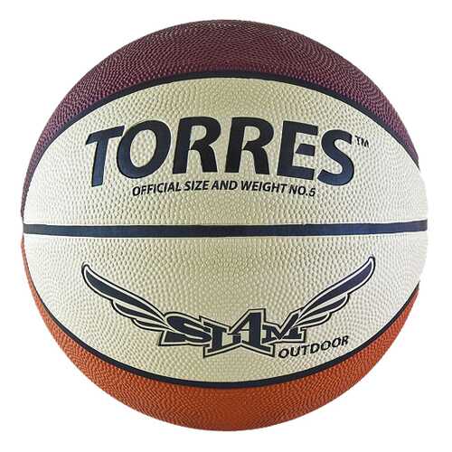 Баскетбольный мяч Torres Slam B00065 №5 brown/white