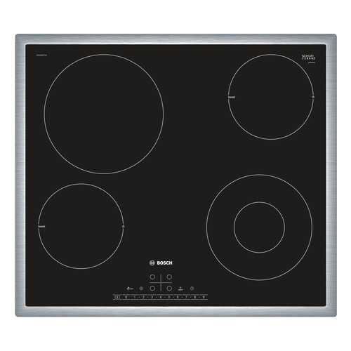 Встраиваемая варочная панель электрическая Bosch PKF645FP1G Black