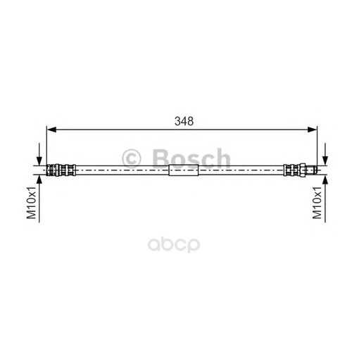 Шланг тормозной системы Bosch 1987476080 задний