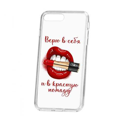 Чехол Kruche Apple iPhone 7 Plus Print Red lipstick