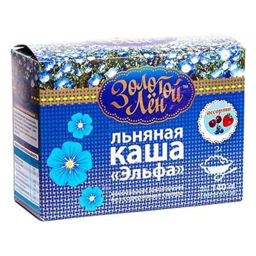 Каша льняная Золотой лен эльфа натуральная 7 пакетов по 20 г
