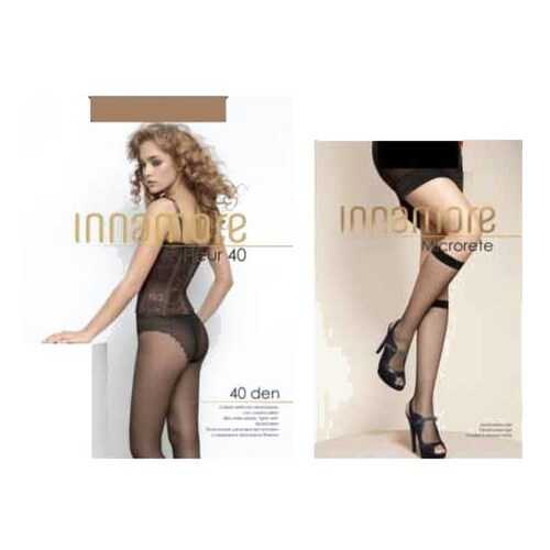 Колготки Innamore Fleur 40 daino + гольфы Microrete, размер 2