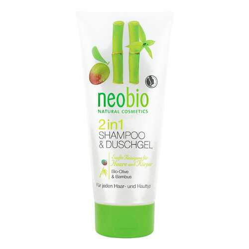 Шампунь neobio 2 in 1 Shower Gel & Shampoo 200 мл