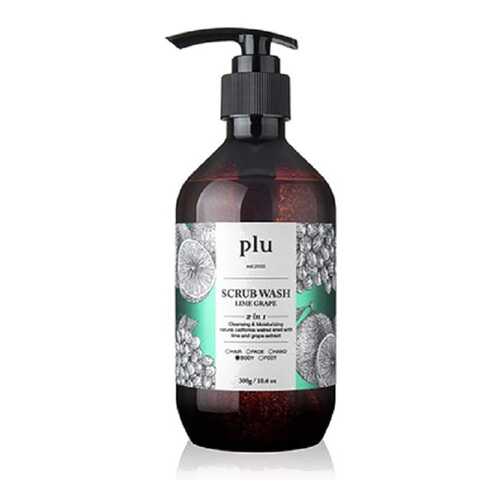 Скраб-гель для душа Lime Grape Plu, 300 г