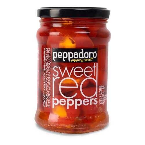 Перец красный сладкий фаршированный сыром Peppadoro 250 г, Греция