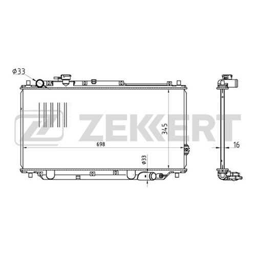 Радиатор охлаждения двигателя ZEKKERT MK-1330