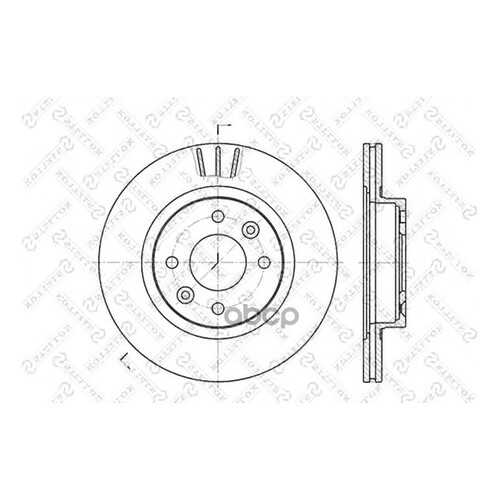 Диск тормозной STELLOX 6020-3922V-SX