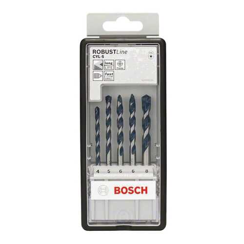 Набор сверл по бетону/камню для дрелей, шуруповертов Bosch 2608588165