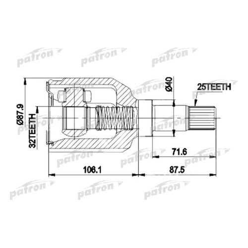 Шрус PATRON PCV9937