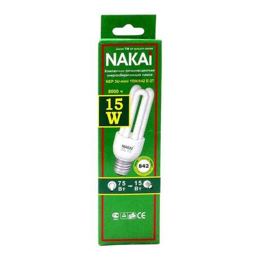 Компактная люминесцентная лампа NEP 3U-mini (белый свет), цоколь E-27 NAKAI