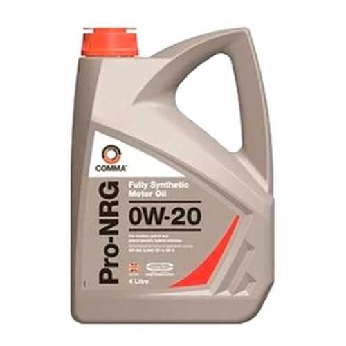 COMMA 0W20 PRO-NRG (4L)_масло моторное! синт.\ API SN, ILSAC GF-4/GF-5 COMMA арт. NRG4L