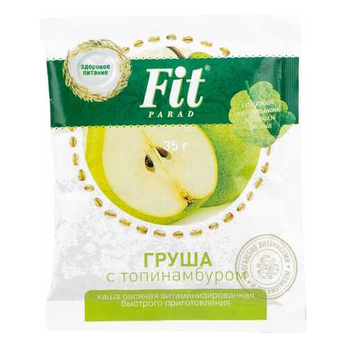 Каша овсяная Fit Parad быстрого приготовления груша с топинамбуром 35 г