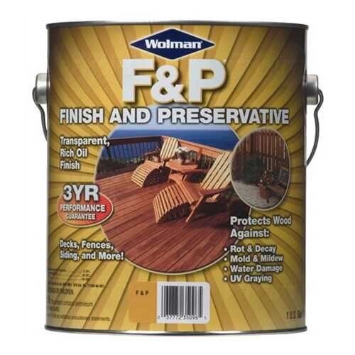 Масло Wolman F&P Finish And Preservative для террас, для дерева 3,78 л