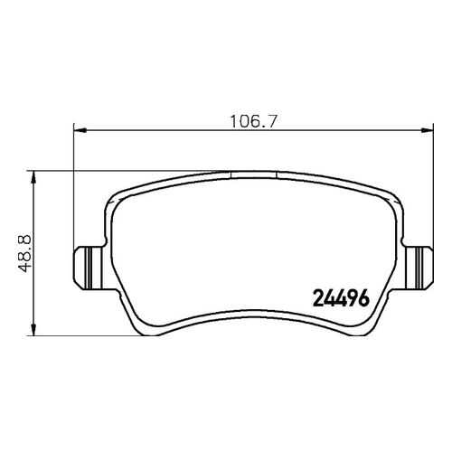 Комплект тормозных дисковых колодок MINTEX MDB2863