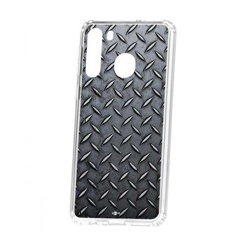 Чехол Kruche Samsung Galaxy A21 Print Сталь