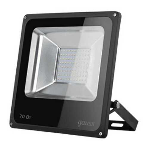Прожектор светодиодный Gauss 70W (5200lm) 6500K, IP65, черный, 613100370