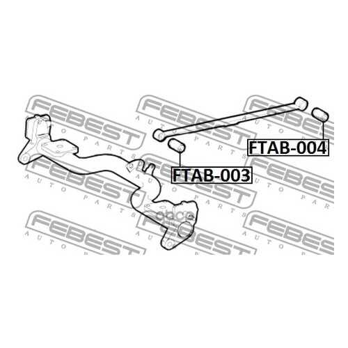 Сайлентблок FEBEST FTAB004