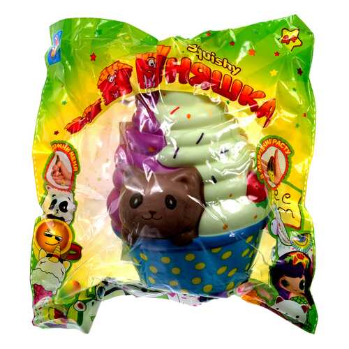 Игрушка-антистресс Мммняшка Squishy - Мороженое с котенком 1TOY