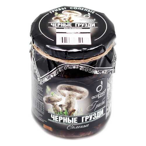 Грибы Ecofood грузди черные соленые 520 г