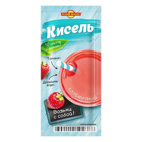 Кисель момент Здоровый образ жизни клубничный 25г/25 уп в коробке